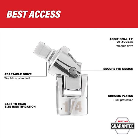 Milwaukee 1/4DR Universal Joint
