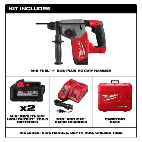 Milwaukee m18 Rtry Hammr Kit 2bat