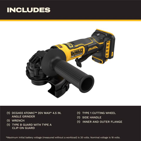 DeWalt 20v Ang Grindr 4.5" To