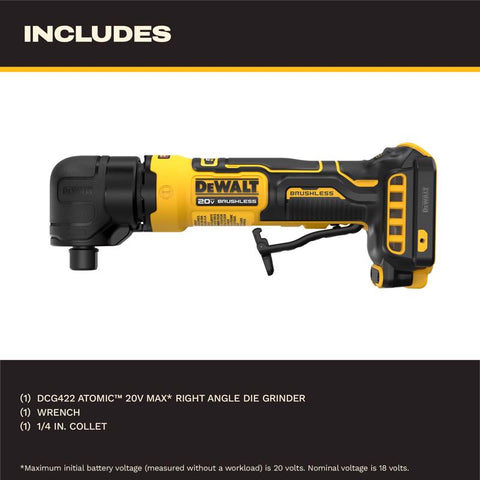 DeWalt 20v Die Grindr 1/4"to