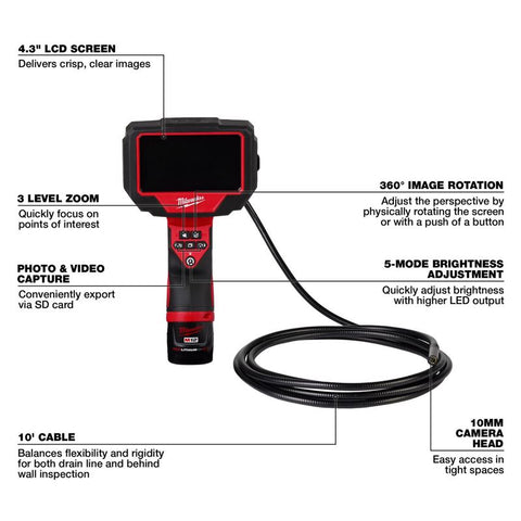 Milwaukee Pipe Inspect Camera m12
