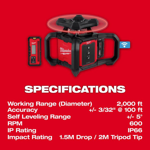 Milwaukee Rotary Laser Level Kit