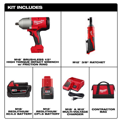 Milwaukee Hgh Trq Impct Wrnch Kit