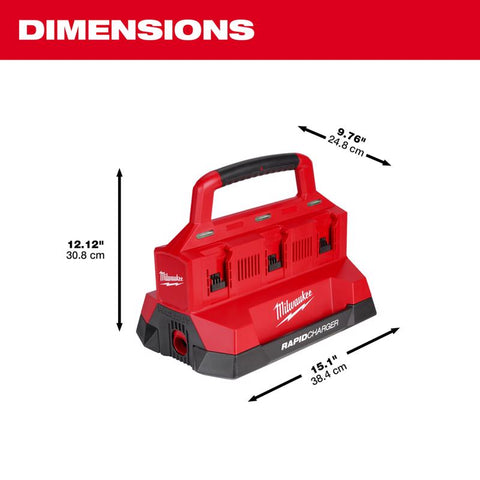 Milwaukee m18 Btry Chrgr 6-port