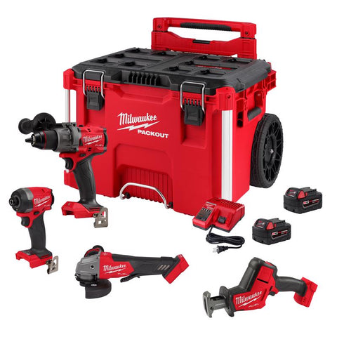 Milwaukee m18 Cmb Kit Crdls 4 Tls