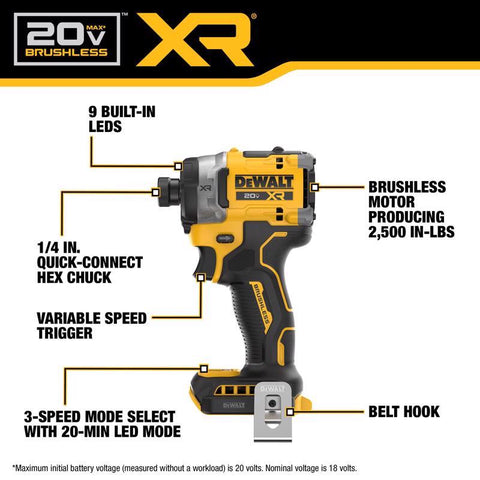 DeWalt 3SP CRDLS IMP Drive Kit