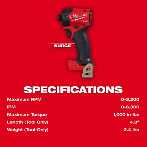 Milwaukee 1/4" Hydraulic Driver