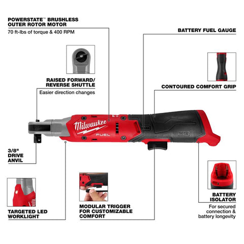 Milwaukee 3/8" Ratchet