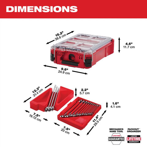 Milwaukee Wrench Set 15p Sae Mw