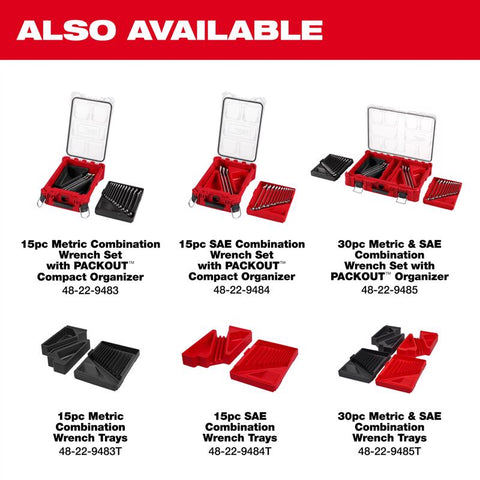 Milwaukee Wrench Set 15p Sae Mw