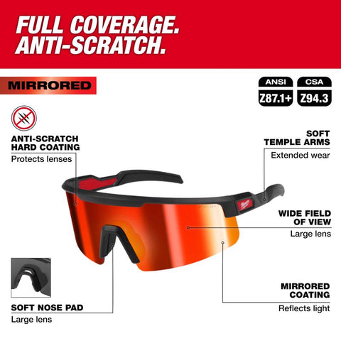 Milwaukee RED W/A Safety Glasses