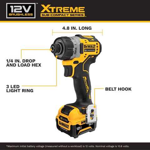 DeWalt 12v Pwrd Screwdrivr 1bat
