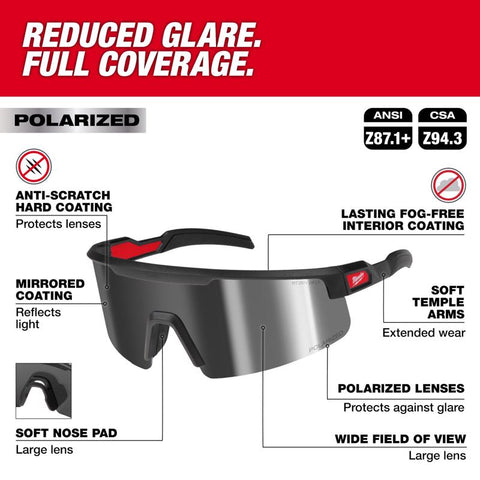 Milwaukee Sfty Glass Blk/slvr Mw