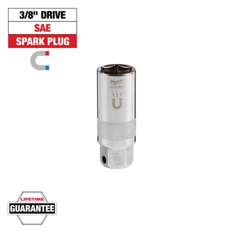 Milwaukee Sprk Plg socket13/16x3/8