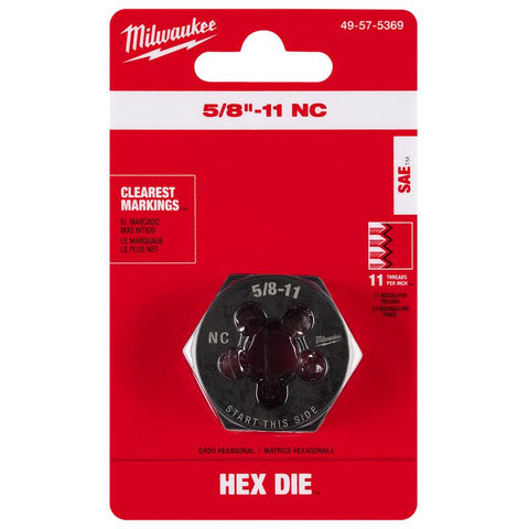 Milwaukee Hexagon Die 5/8-11 Nc