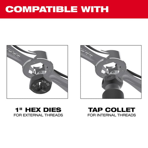 Milwaukee Tap&die Hndl w/collet1/4