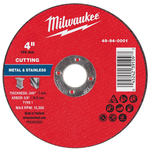 Milwaukee 4" MTL CutOff Wheel
