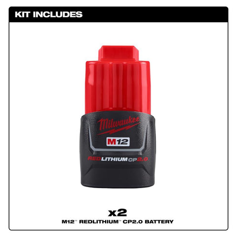 Milwaukee 12v Battery 2p Mw