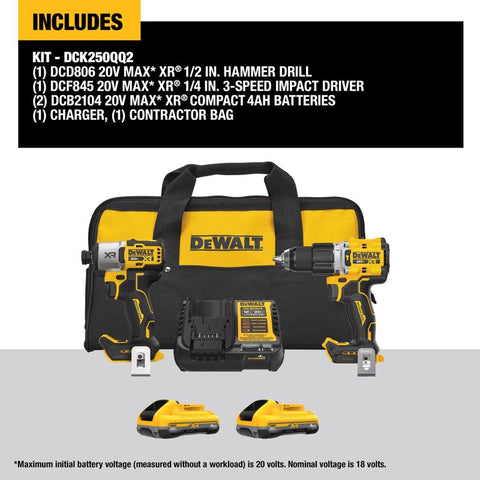 DeWalt 20V HD Impact Kit