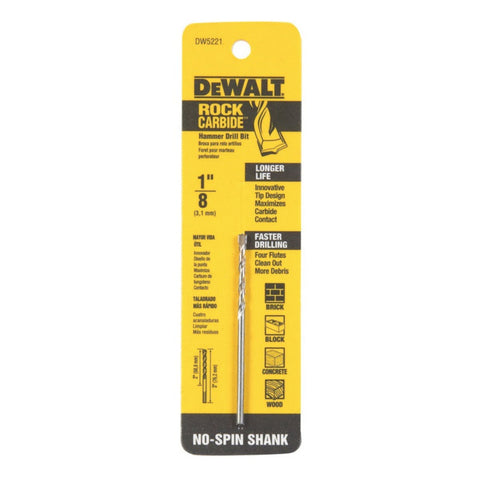 DeWalt 1/8x3 Perc Drill Bit