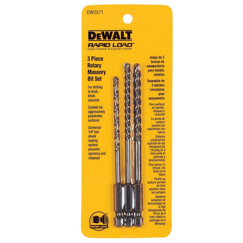 DeWalt Masonry Bit Set 3P