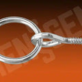 Henssgen Hitching Ring W Screw Eye - Zinc Plated 10/Case