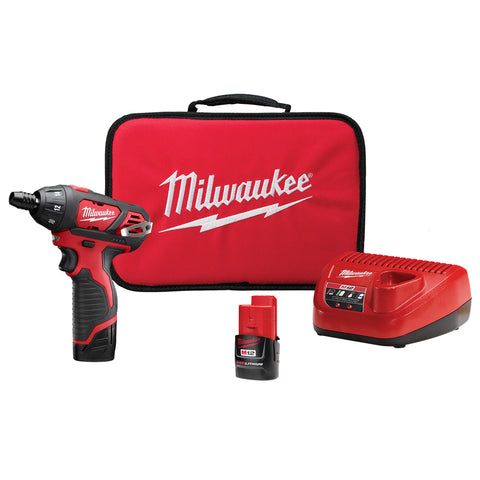 Milwaukee 12V 1/4Hex Screwdri Kit