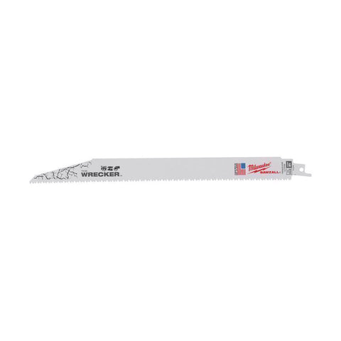 Milwaukee Wrecker 8-TPI Reciprocating Saw Blade 12", Bi-Metal
