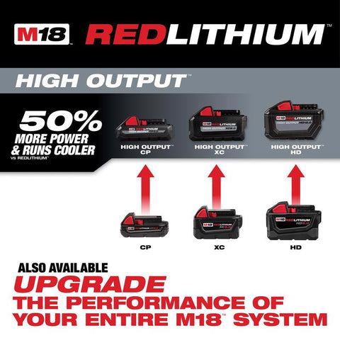 Milwaukee M18 Redlithium Extended Capacity Battery Pack, 18 V
