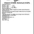 Selenium .02%/Vit.e 6400iu 50 lb Cfdse64
