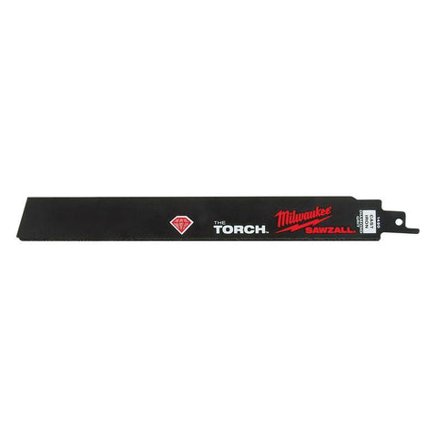 Milwaukee Diamond Grit The Torch SAWZALL Blade, 9"