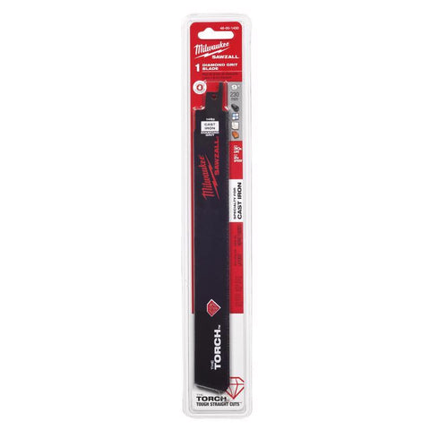 Milwaukee Diamond Grit The Torch SAWZALL Blade, 9"
