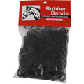 Partrade Rubber Horse Braid Bands, 5 in, 500 Pack, Black
