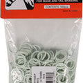 Partrade Rubber Horse Braid Bands, 5 in, White, 500 Pack