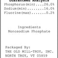 CFD Nutrition Monosodium Phosphate (Xp-4) 50 lb