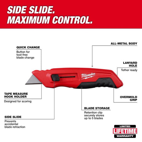 Milwaukee Utility Knife, Black/Red