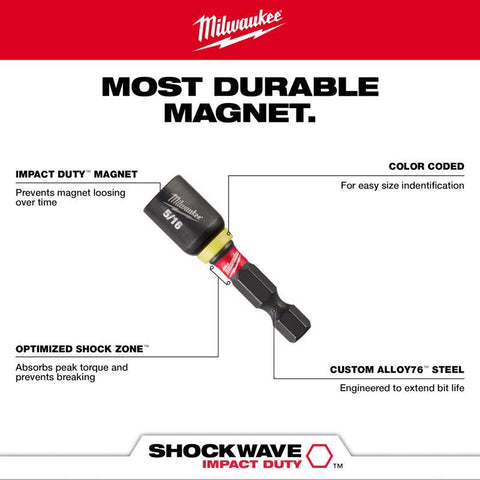 Milwaukee Magnetic Nut Driver, 5/16" x 1-7/8"