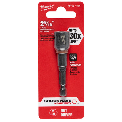 Milwaukee SHOCKWAVE Impact Duty Magnetic Nutdriver, 7/16"