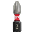 Milwaukee #2 Phillips Shockwave Insert Bit, 1"