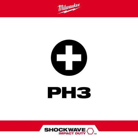 Milwaukee 2" #3 Phillips PWR Bit