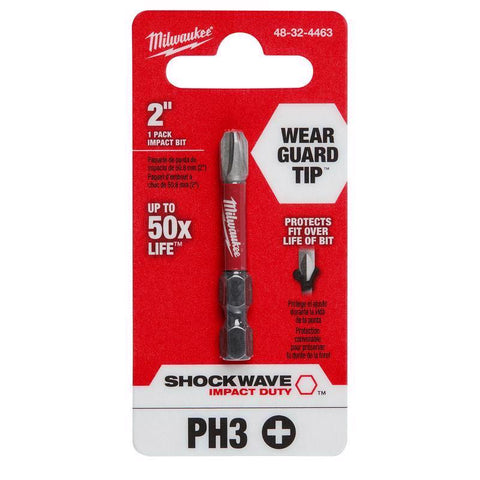 Milwaukee 2" #3 Phillips PWR Bit