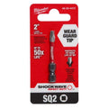 Milwaukee #2 Square Recess Shockwave Power Bit, 2"