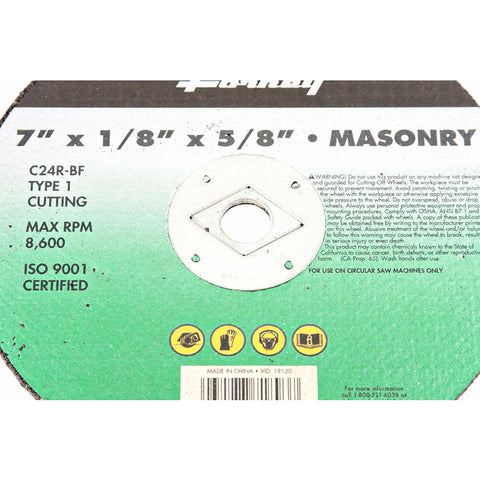 7x1/8x5/8 Mas Cut Wheel