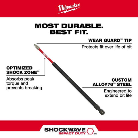Milwaukee 6" #2 Phil PWR Bit
