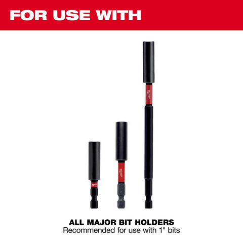 Milwaukee Shockwave Square Recess Insert Bits, 1", #1, 5-Pack