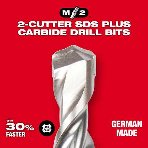 Milwaukee Two-Cutter SDS-Plus 4-Flute Carbide Drill Bit, 5/16" x 6"