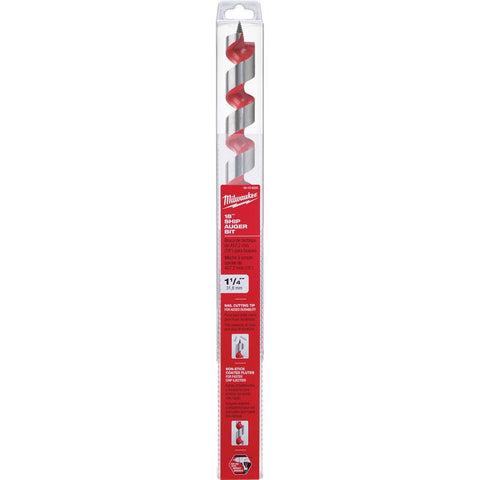 Milwaukee Ship Auger Bit 1-1/4"x18"