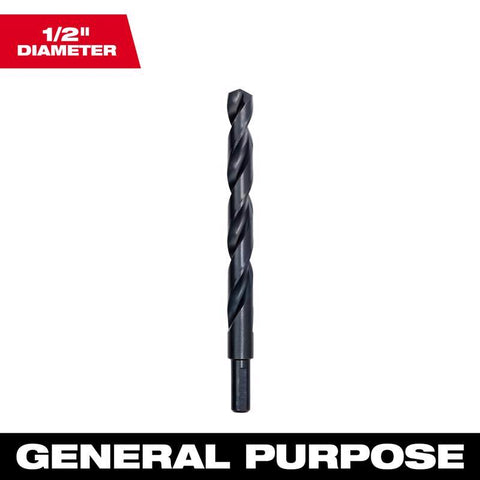 Milwaukee Thunderbolt Black Oxide Drill Bit, 1/2"