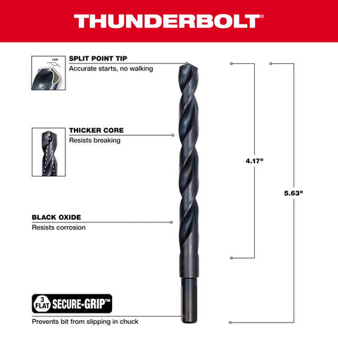 Milwaukee 29/64" BLK Ox Drill Bit