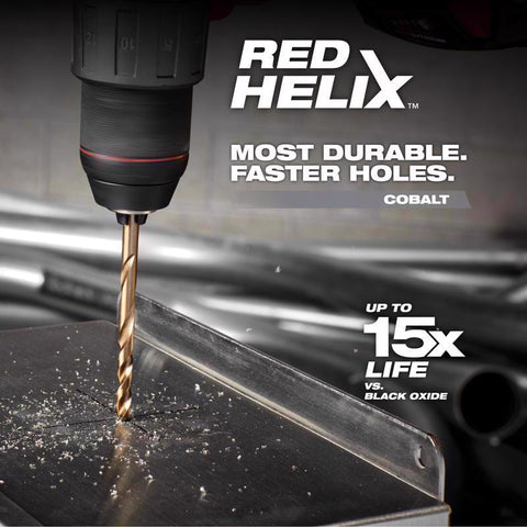 Milwaukee Thunderbolt Cobalt Red Helix Drill Bit, 3/32"